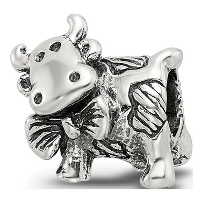 Sterling Silver Dairy Cow Bead