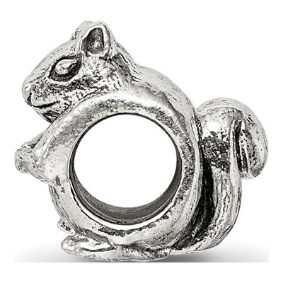 Sterling Silver Squirrel Bead – view 4