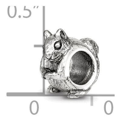 Sterling Silver Squirrel Bead – view 6