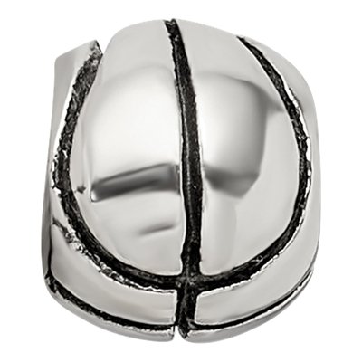 Sterling Silver Kids Basketball Bead – view 5