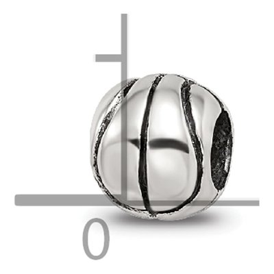 Sterling Silver Kids Basketball Bead – view 6