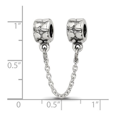 Sterling Silver Heart Security Bead – view 5