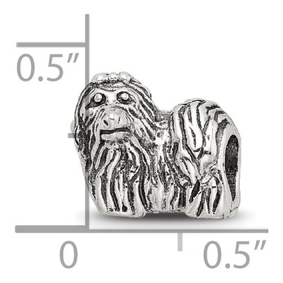 Sterling Silver Yorkshire Terrier Bead – view 8