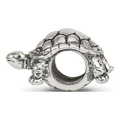 Sterling Silver Turtle Bead – view 4