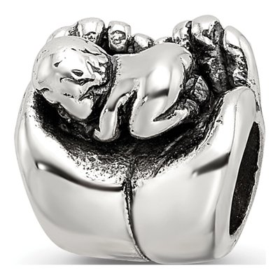 Sterling Silver Baby Hands Bead