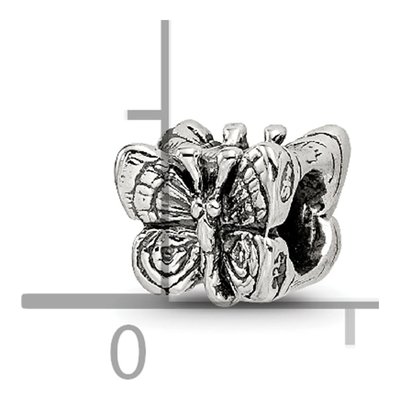 Sterling Silver Kids Butterfly Bead – view 6