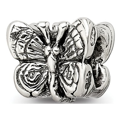 Sterling Silver Kids Butterfly Bead – view 7