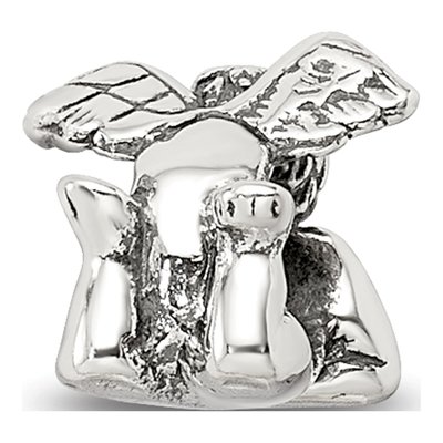 Sterling Silver Kids Angel Bead – view 7