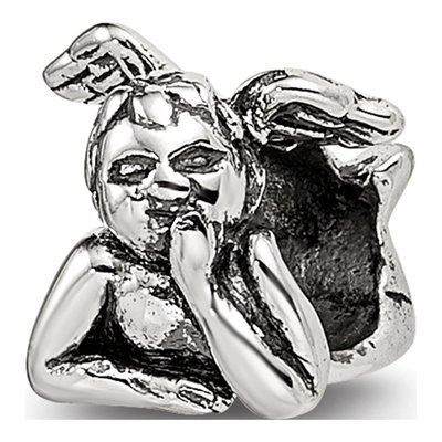 Sterling Silver Kids Angel Bead