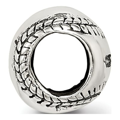 Sterling Silver Softball Bead – view 4