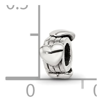 Sterling Silver Kids Hearts Bead – view 6