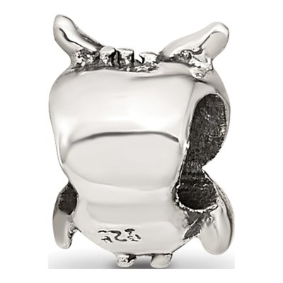 Sterling Silver Kids Owl Bead – view 7