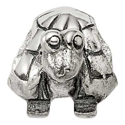 Sterling Silver Kids Turtle Bead – view 5