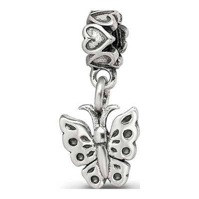 Sterling Silver Butterfly Dangle Bead