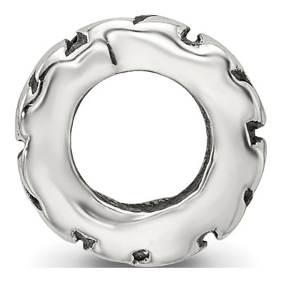 Sterling Silver Swirl Spacer Bead – view 4