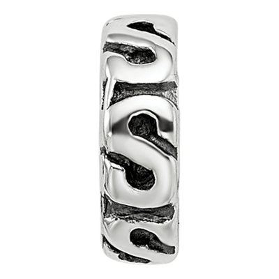 Sterling Silver Swirl Spacer Bead – view 5