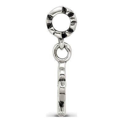 Sterling Silver Kids 4-Leaf Clover Dangle Bead – view 4