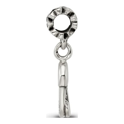 Sterling Silver Kids Safety Pin Dangle Bead – view 4