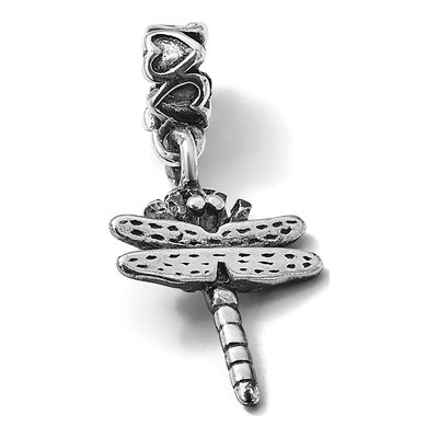 Sterling Silver Kids Dragonfly Dangle Bead – view 8