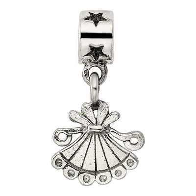 Sterling Silver Kids Fan Dangle Bead – view 5