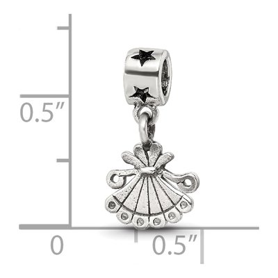 Sterling Silver Kids Fan Dangle Bead – view 6