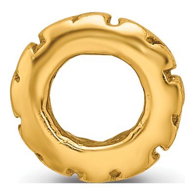 Gold-Plated Sterling Silver Swirl Spacer Bead – view 4