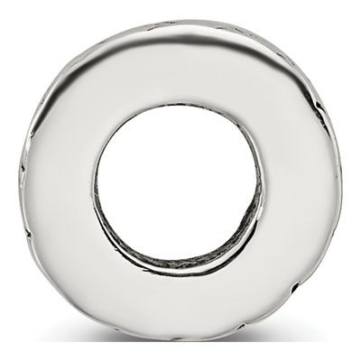 Sterling Silver Notched Spacer Bead – view 3