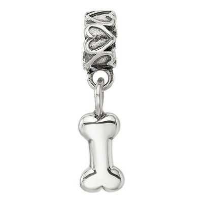 Sterling Silver Dog Bone Dangle Bead – view 6