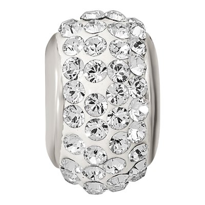 Sterling Silver Crystal April Bead – view 5