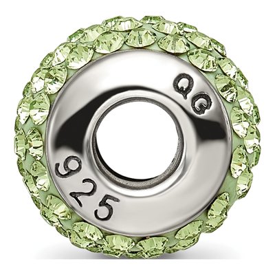 Sterling Silver Crystal August Bead – view 4