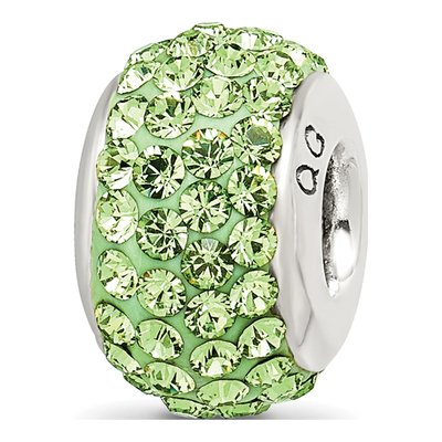 Sterling Silver Crystal August Bead