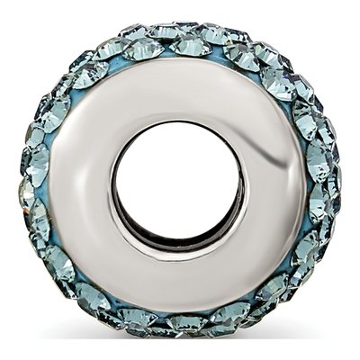 Sterling Silver Crystal December Bead – view 4