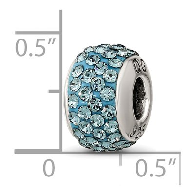 Sterling Silver Crystal December Bead – view 6