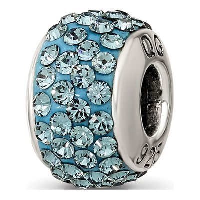 Sterling Silver Crystal December Bead