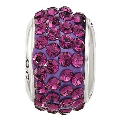 Sterling Silver Crystal February Bead – view 5