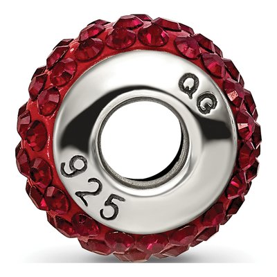 Sterling Silver Crystal January Bead – view 4