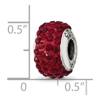 Sterling Silver Crystal January Bead – view 5