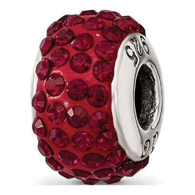 Sterling Silver Crystal January Bead