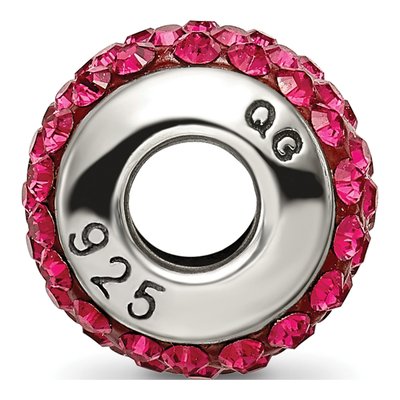 Sterling Silver Crystal July Bead – view 4