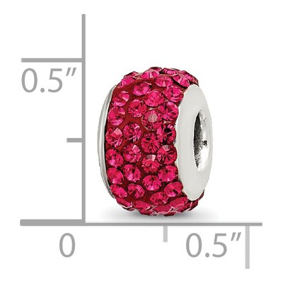 Sterling Silver Crystal July Bead – view 6