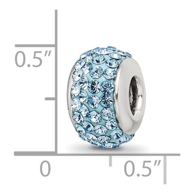 Sterling Silver Crystal March Bead – view 6