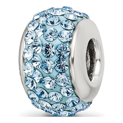 Sterling Silver Crystal March Bead