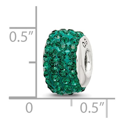 Sterling Silver Crystal May Bead – view 6