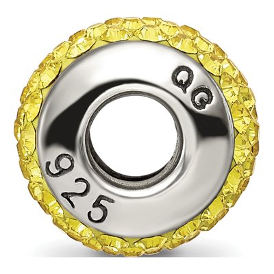 Sterling Silver Crystal November Full Bead – view 4