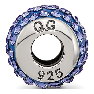 Sterling Silver Crystal September Bead – view 4