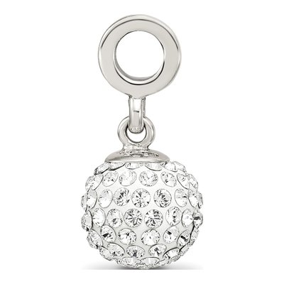 Sterling Silver Crystal April Dangle Bead – view 4