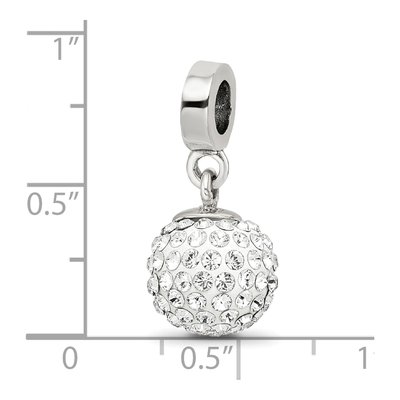Sterling Silver Crystal April Dangle Bead – view 5