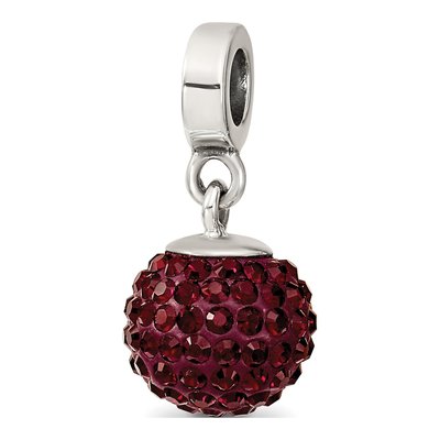 Sterling Silver Crystal Jan Dangle Bead