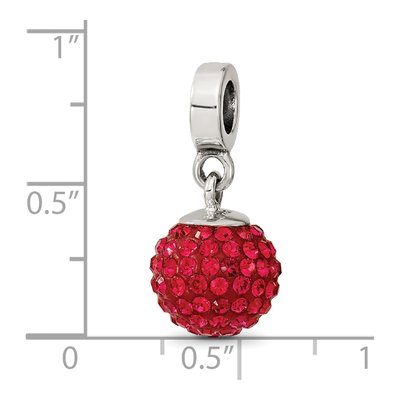 Sterling Silver Crystal July Dangle Bead – view 5