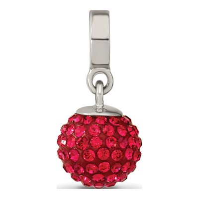 Sterling Silver Crystal July Dangle Bead – view 7